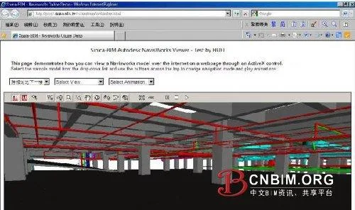 Application Examples of BIM Online Display