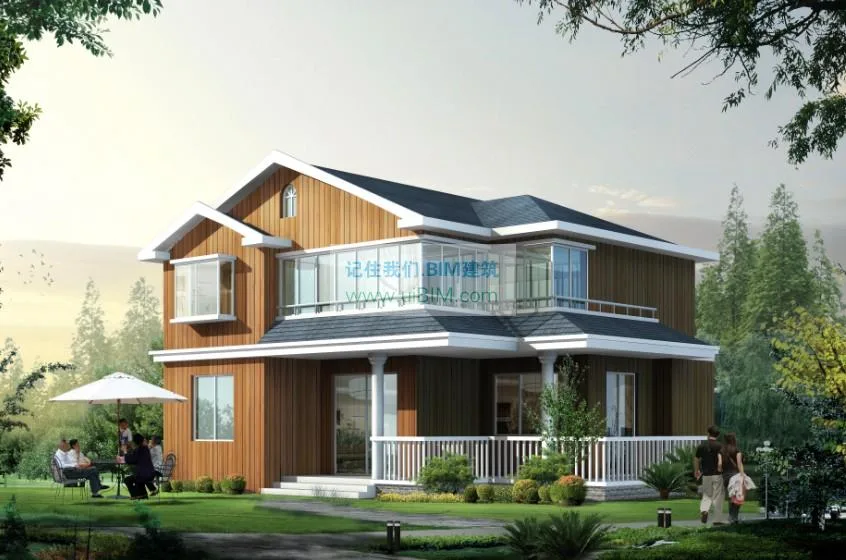 1000 sets of CAD architectural drawings for the design of new rural residential villas, including renderings