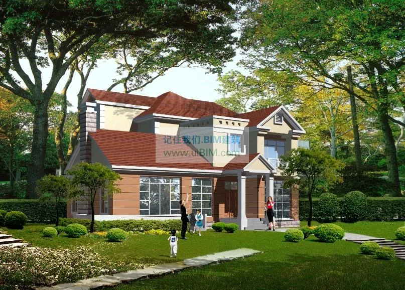 1000 sets of CAD architectural drawings for the design of new rural residential villas, including renderings