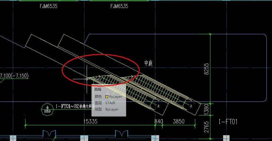 Escalator plan positioning diagram