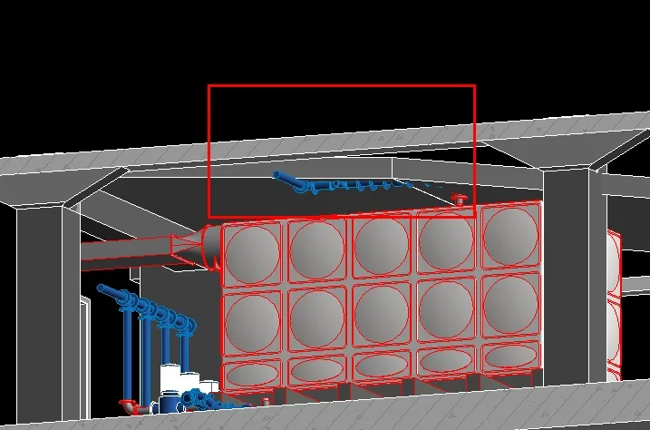 Model built according to CAD detail