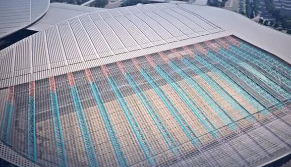 National Exhibition and Convention Center Technology Highlights: 'Spacecraft' replaces scaffolding, 3D simulation ensures safety