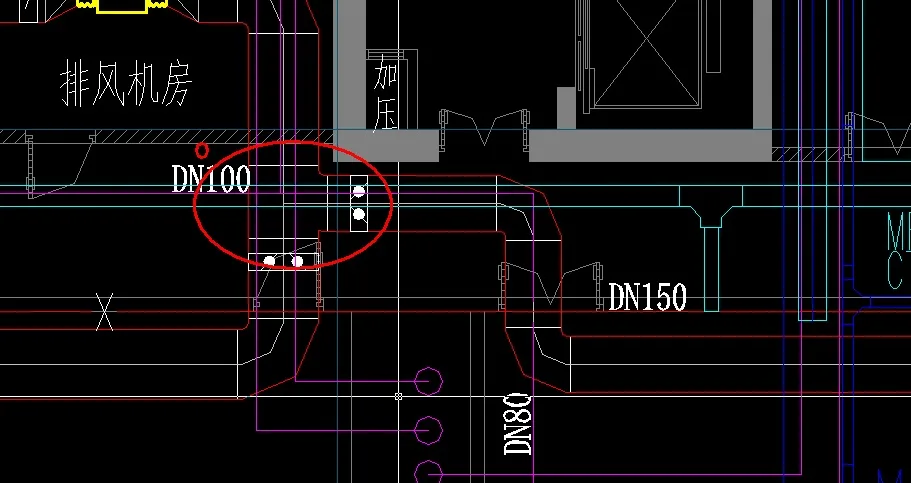 Duct positioning diagram