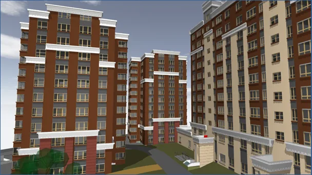BIM application in Xingfuli community, Urumqi, Xinjiang