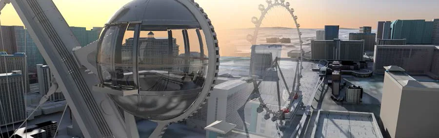 3D design of the world's tallest Ferris wheel
