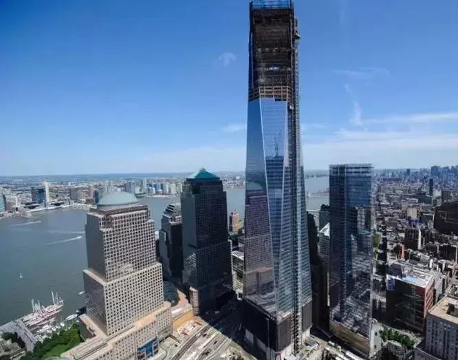 See how the 977 foot World Trade Center in the United States rises from the ground