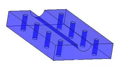 Lower half of the cable clamp
