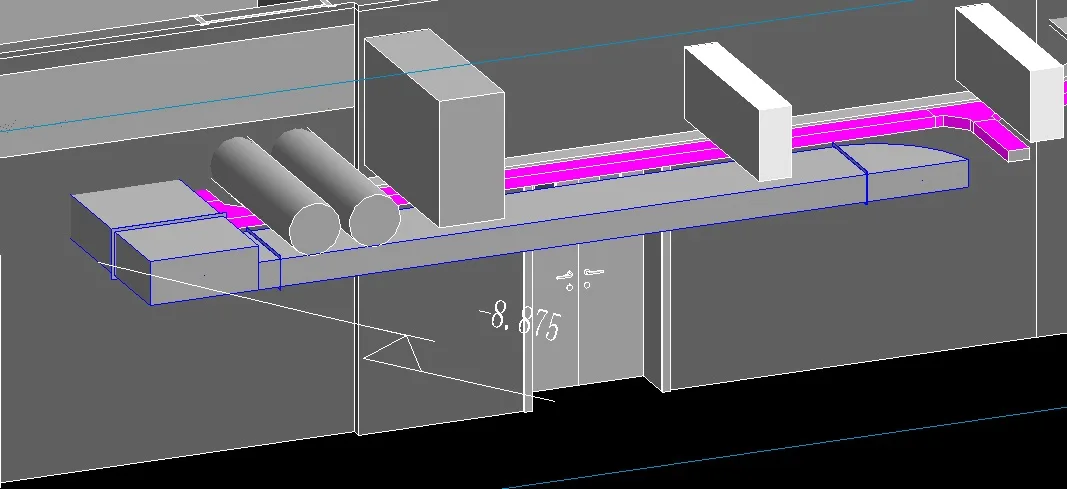 Perspective view of REVIT model at the same location