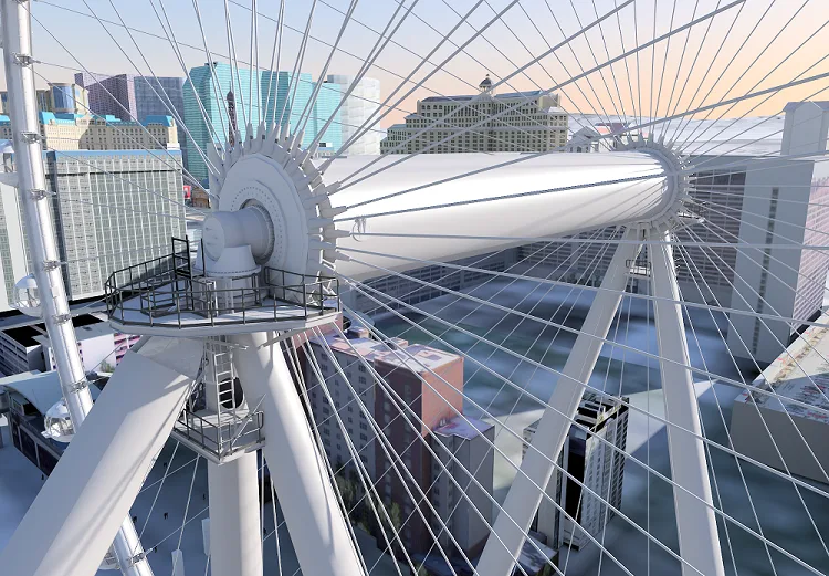 3D design of the world's tallest Ferris wheel