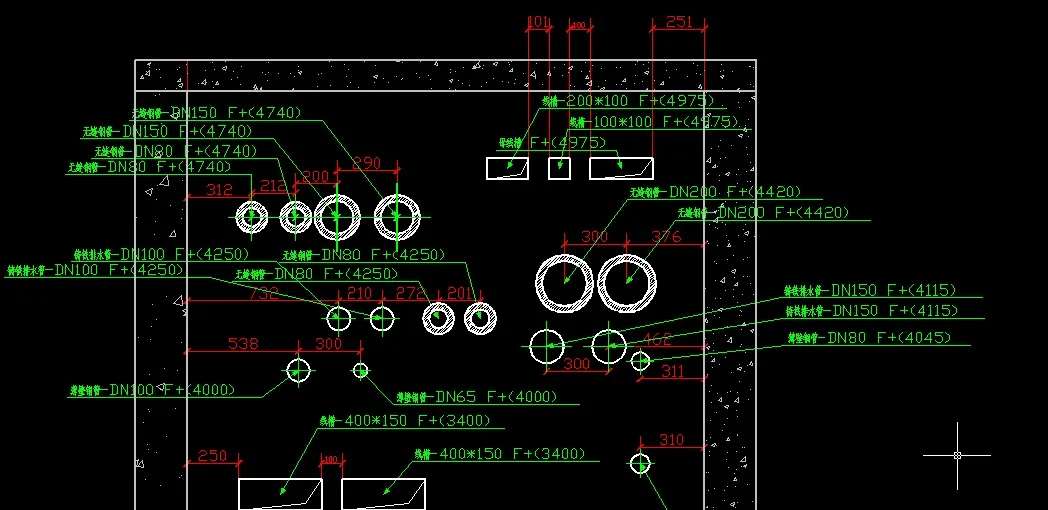 Sectional view at the g-h axis on the first floor