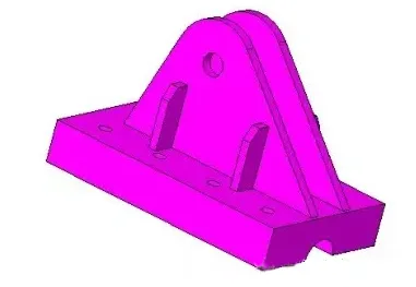 Upper half of the cable clamp node for radial cables