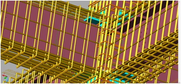 Simulation of Column Hoop Reinforcement Scheme