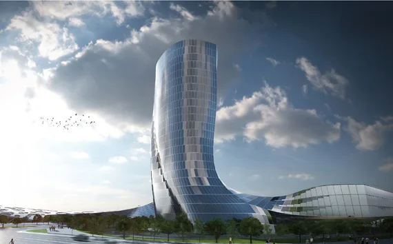 BIM helps smooth topping out of the core tube of Langham Place Resort Hotel in Xiangjiang Happy City project
