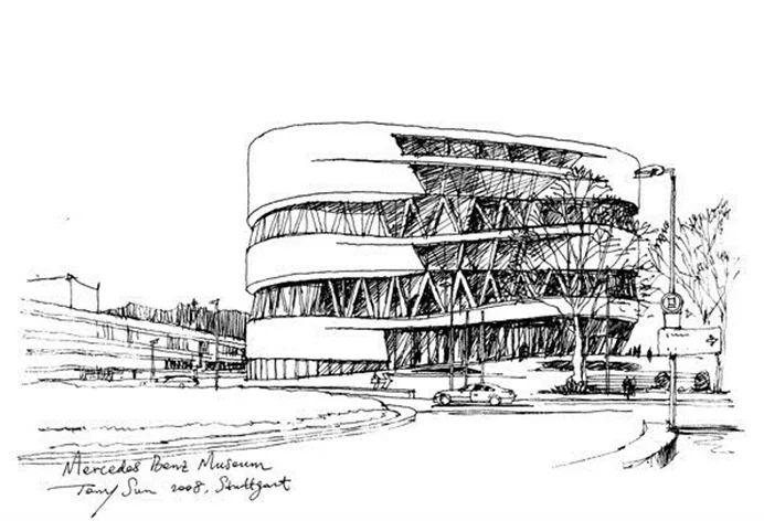 A large collection of architectural hand drawn materials, including hand drawn masters