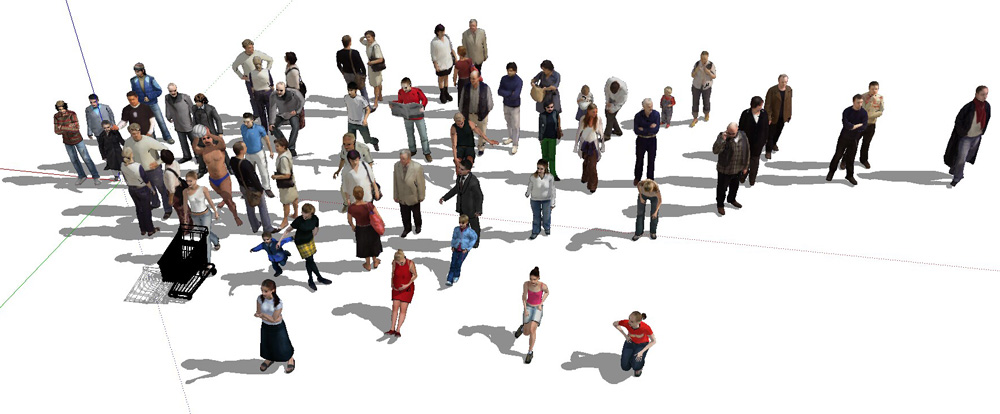 SketchUp 3D Character Models and Component Library Collection