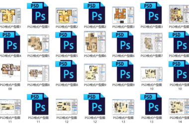 48 Layered PSD Color Layout Templates Pack-BIM WORLD