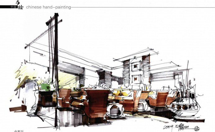 Extensive Collection of Hand-Drawn Architectural Materials, Featuring Masterpieces