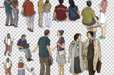 Hand-Drawn Character Assets with Transparent Background and Layered PSD Files-BIM WORLD