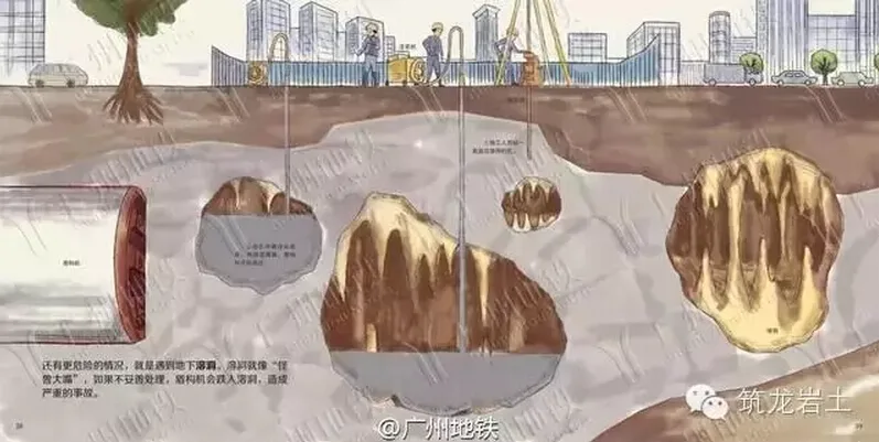 Someone drew the entire process of building the subway, and the steel and cement also became cute