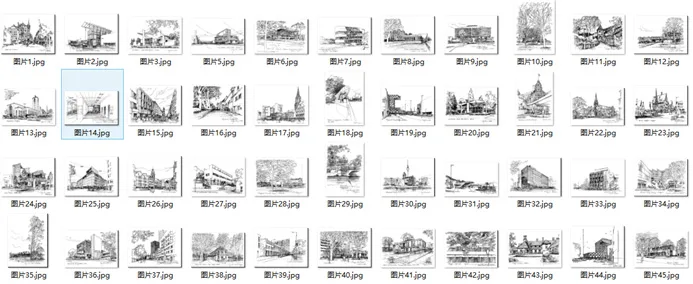 A large collection of architectural hand drawn materials, including hand drawn masters