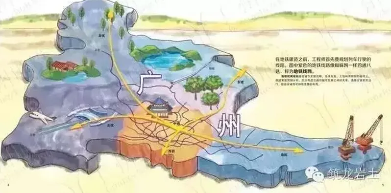 Someone drew the entire process of building the subway, and the steel and cement also became cute