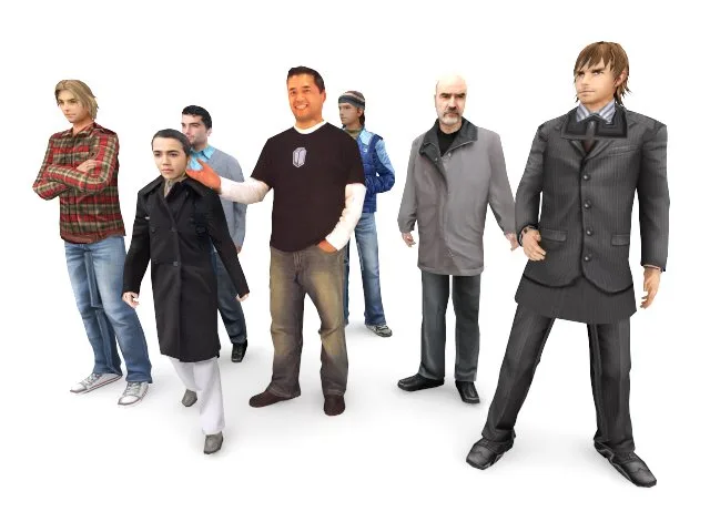 SketchUp 3D Character Model Collection, Component Library