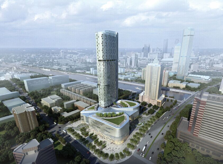 Conceptual Design Proposal for Sunshine New Industry Center on Tianjin Shiyijing Road