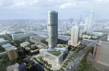 Conceptual Design Proposal for Sunshine New Industry Center on Tianjin Shiyijing Road-BIM WORLD