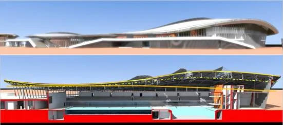 BIM Application in Jiangmen Binjiang Sports Center Project