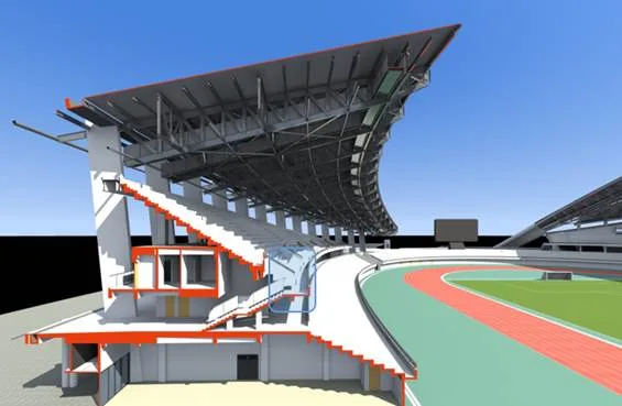 BIM Application in Jiangmen Binjiang Sports Center Project