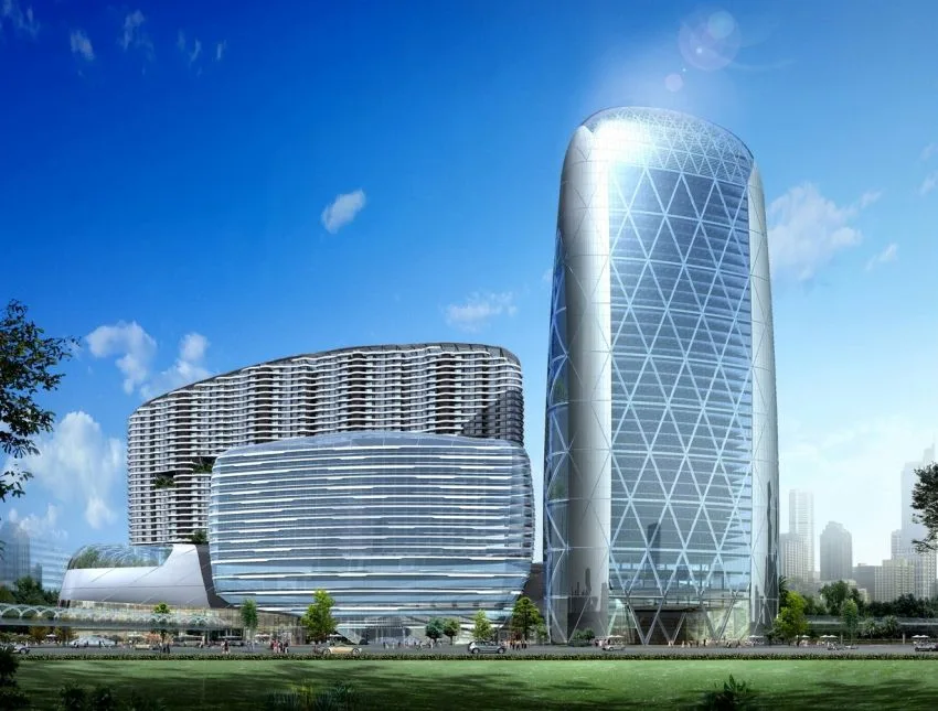 Proposal text for a large-scale commercial and residential complex on the A30 plot of Guangfo Metro