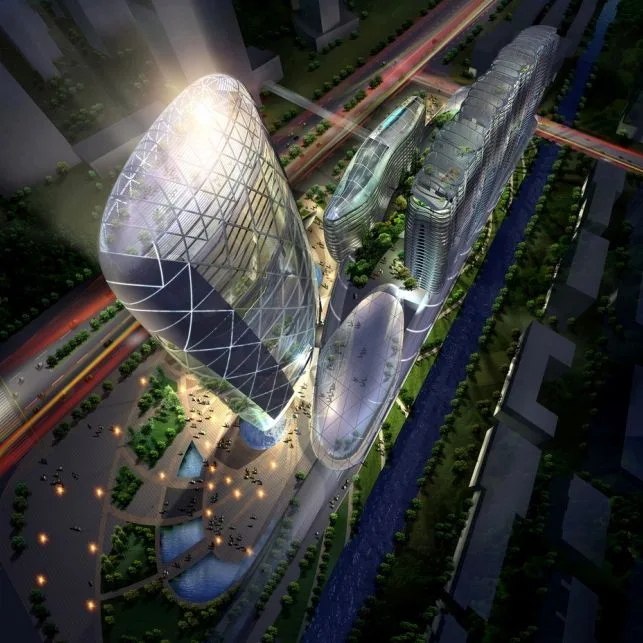 Proposal text for a large-scale commercial and residential complex on the A30 plot of Guangfo Metro