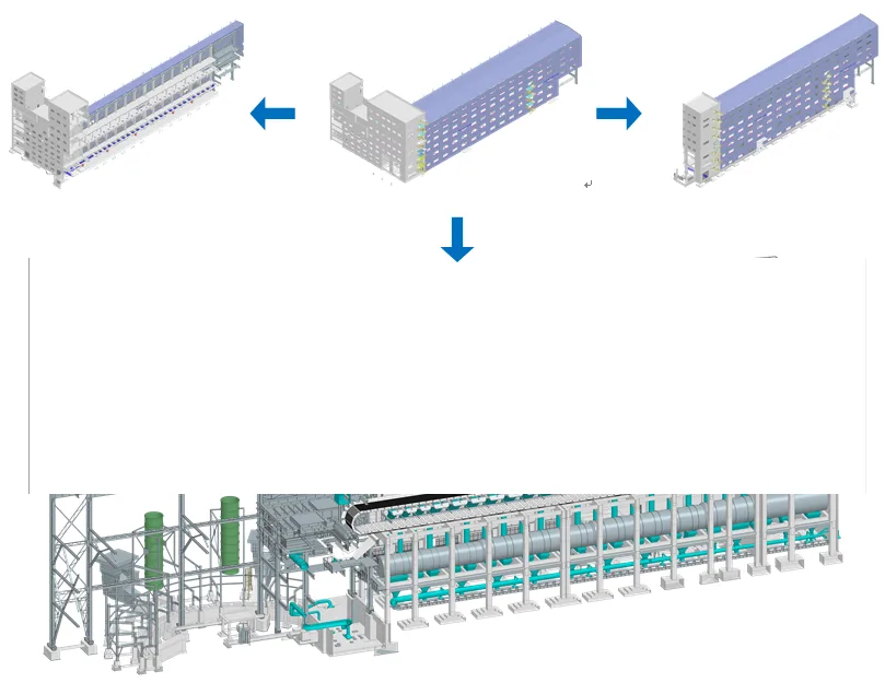 BIM application in 600m2 sintering project based on PW collaborative platform