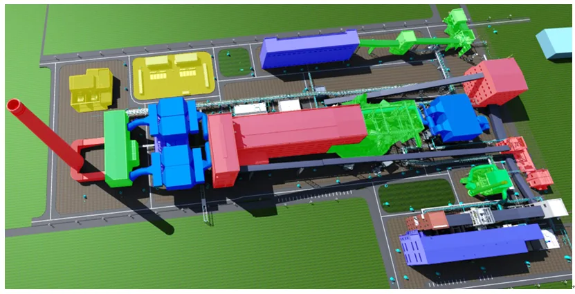 BIM application in 600m2 sintering project based on PW collaborative platform