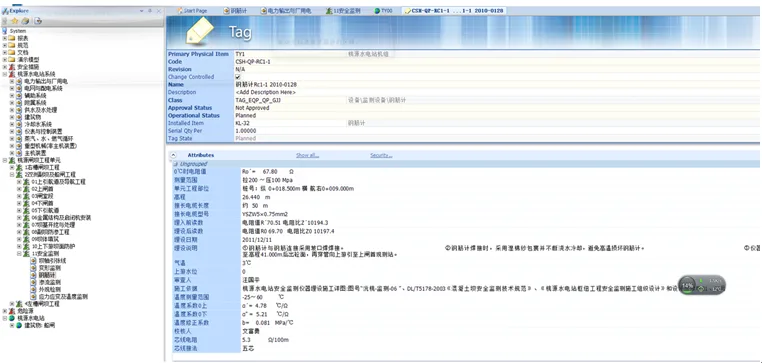 Three dimensional digital handover of Taoyuan Hydropower Station
