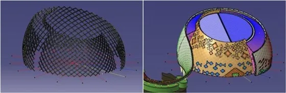 Curtain wall keel and panel models