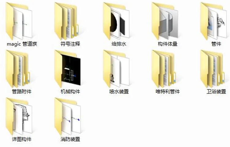 Complete Revit Family Library 16G Architecture Family Structure Family Water, Electricity, Heating, Mechanical and Electrical MEP Family Library Construction Model Family Library+Indoor Family Library+Most Complete BIM Family Library Continuously Updated