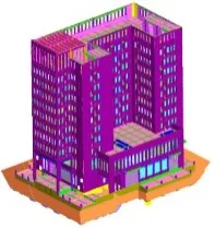 BIM Business Application - Building 1 Civil Engineering Model