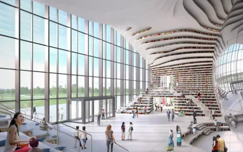 Staring at the Eye of the City - MVRDV's New Work Tianjin Binhai Library