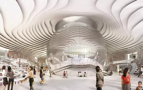Staring at the Eye of the City - MVRDV's New Work Tianjin Binhai Library