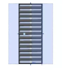 Method of creating blinds through curtain walls