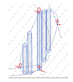 The method of using Revit to draw the red heart shape of Times Square
