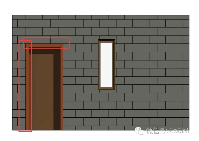 The method of aligning and annotating model fill pattern lines with door and window construction in Revit