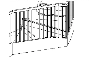 Revit software modifies the height and slope of railings and handrails