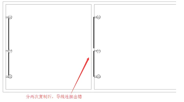 Copy and mirror of electrical components with connected wires