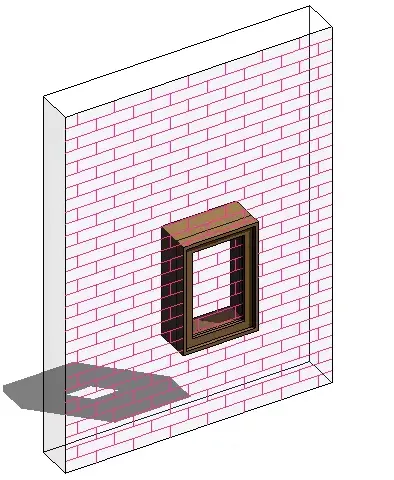 The method of aligning and annotating model fill pattern lines with door and window construction in Revit