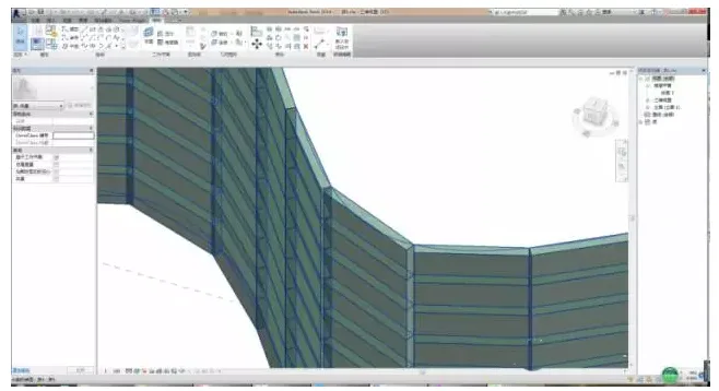 How to use adaptive families to create rectangular seamless surface curtain wall panels in Revit