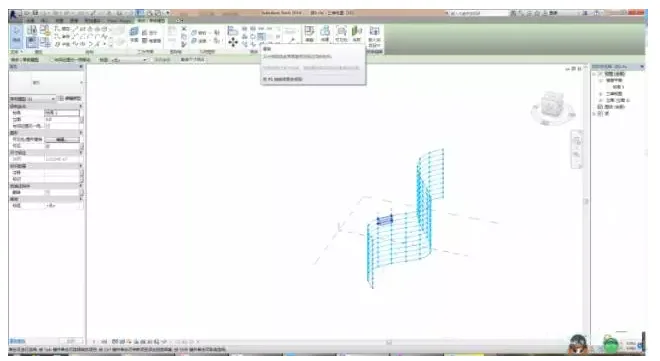 How to use adaptive families to create rectangular seamless surface curtain wall panels in Revit