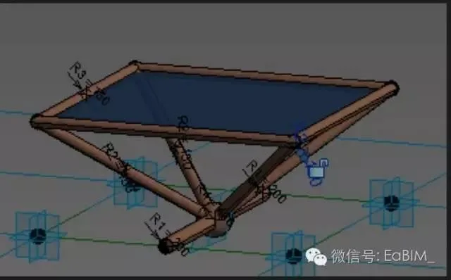 The method of using mass to create irregular spatial grids in Revit