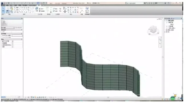 How to use adaptive families to create rectangular seamless surface curtain wall panels in Revit